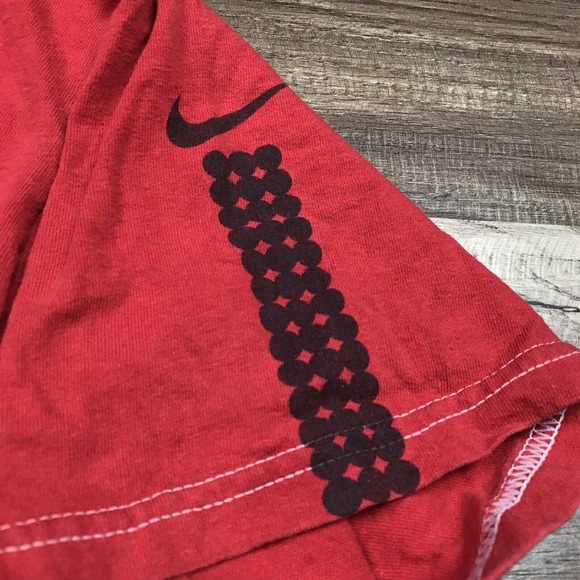 Y2K Vintage Nike Hoops Center Check Red Shirt Basketball Youth XL (Men S/Med) - Picture 7 of 12